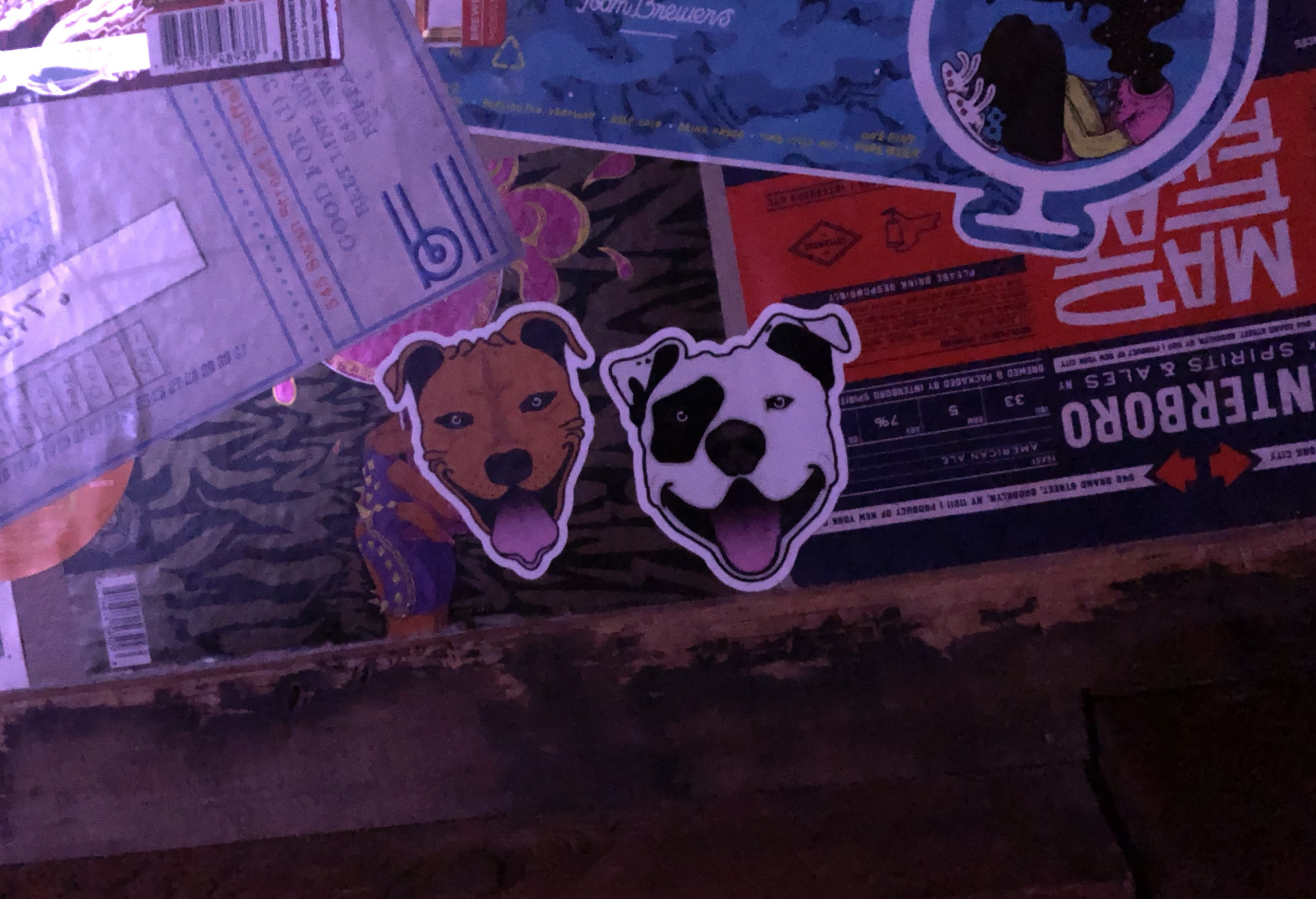Stickers on Wall